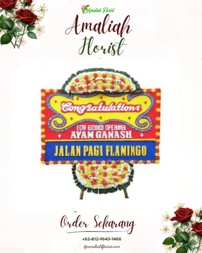Bunga Papan Congratulation di Kademangaran